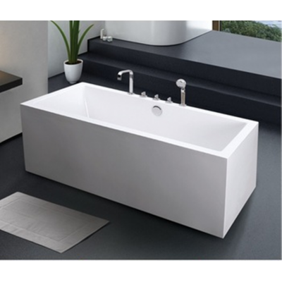 Chinese supplier low price Cheap big size square acrylic freestanding bathtub